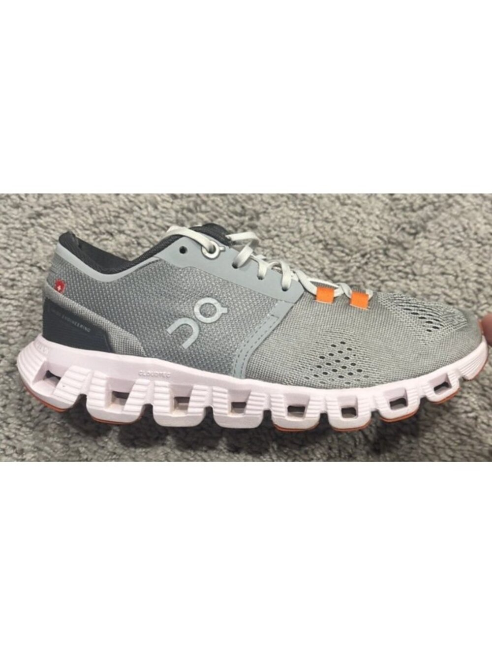ON Cloud X Comfort Women's Running Shoes, Alloy|Lily, Size 5